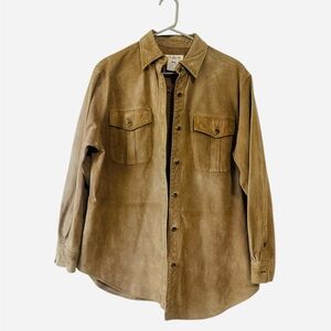Vintage Jones New York Sport Leather/suede barn rodeo jacket  shirt size m